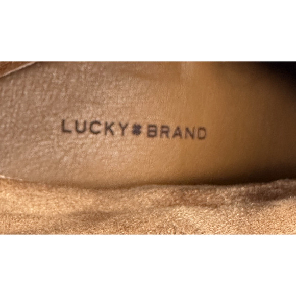 Lucky Brand Achelle Buckled Brown Leather Moto Booties Womens Size 7M New $150 - Picture 11 of 13